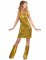 Costume disco dorato con paillettes per donna