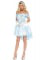 Costume azzurroda principessa di vetro per donna en oferta