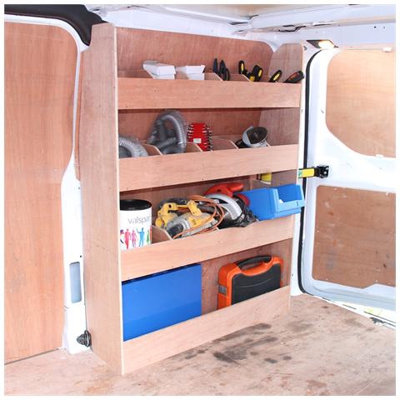 Scaffale Per Furgone Ford Transit In Compensato 102cm X 30cm X 136cm