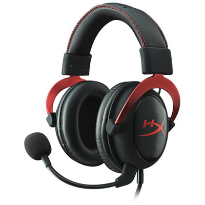 Cuffie gaming HyperX Cloud II Nera e Rossa 2 m