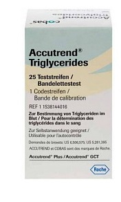 STRISCE REATTIVE PER TRIGLICERIDI ACCUTREND 25 PEZZI