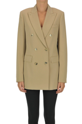 Double-breasted wool blazer características