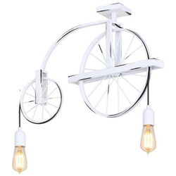 Lampada A Sospensione Hydra, Lampadario, Da Soffitto, Bianco In Metallo, 64 X 10 X 55 Cm, 2 X E27, 60w características