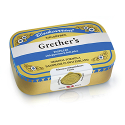 Grethers Pastilles Blackcurrant Senza Zucchero características