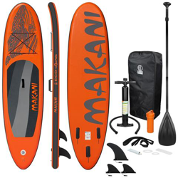 Surfboard Stand Up Paddle Board Sup Makani Pagaia Gonfiabile Orange 320x82x15 Cm características