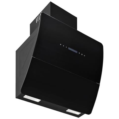 Cappa Aspirante A Muro Acciaio Inox 756 M³ / h 60 Cm Nera