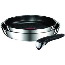 Ingenio Preference - Padelle, 3 Pezzi, in Acciaio Inox, Colore: Argento, Acciaio Inox, Argento, 24/28 cm características