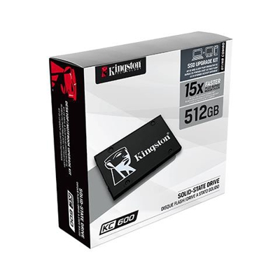SSD 512 GB Serie KC600 Interfaccia Sata III 6 GB / s 2,5'' + Kit di Installazione