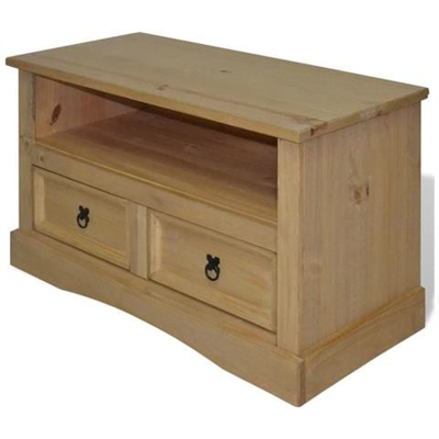 Mobile Porta Tv Legno Pino Messicano Corona Range 91x43x56 Cm