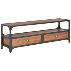 Mobile Porta Tv Con 4 Cassetti 120x30x40 Cm In Massello Di Pino en oferta