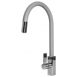 Miscelatore Monocomando con canna girevole e doccetta estraibile Rain Plus 21x41 cm Metaltek Aluminium 79 en oferta