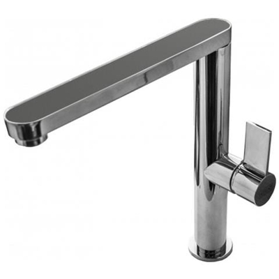 Miscelatore Monocomando con canna girevole cromata Materia 21x26 cm Metaltek Titanium 73