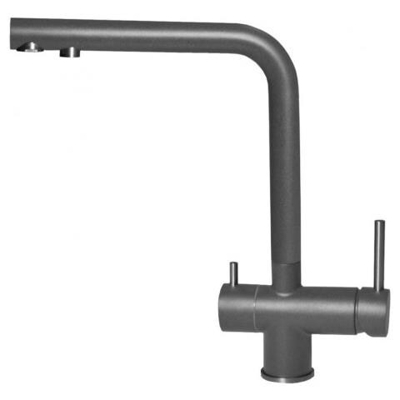 Miscelatore Filtrante Monocomando con canna girevole Tourmaline 22x32 cm Keratek Plus Dark Grey 99