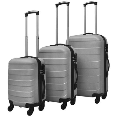Set Trolley Tre Pezzi Argento