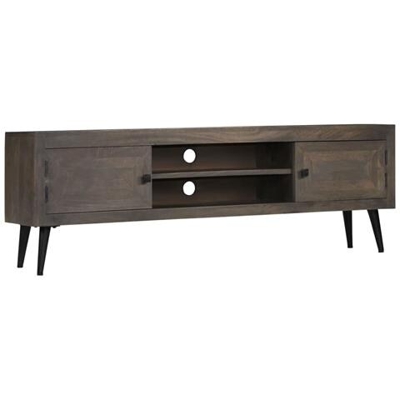 Mobile Porta Tv In Legno Massello Di Mango 140x30x45 Cm