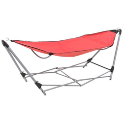 Amaca Con Supporto Pieghevole Rossa en oferta