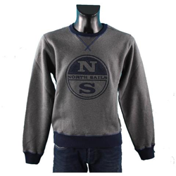 Felpa Uomo Crew Neck Embrodery Grigio Xl precio