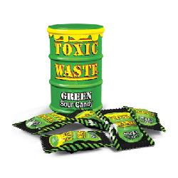 Toxic Waste Green Extreme Sour Candy características