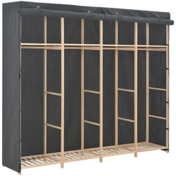 Armadio Grigio 200x40x170 Cm In Tessuto en oferta