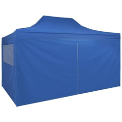 Gazebo Ad Apertura Automatica E 4 Pareti Laterali 3x4,5 M Blu en oferta