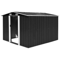 Capanno Da Giardino 257x298x178 Cm In Metallo Antracite características