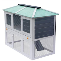 Gabbia In Legno A Due Piani Per Conigli en oferta