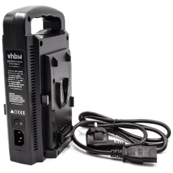 220v Caricabatteria Duale Cavo Per Batteria Fotocamera Ikegami Hc-400, Hl-45, Hl-57, Hl-59, Hl-59w en oferta