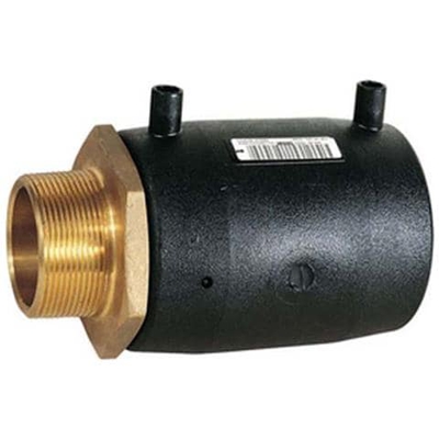 Plasson MANICOTTO ELETTRICO MASCHIO PEAD OTTONE PN 16 Diametro 75 x 2'''' 1/2 ''