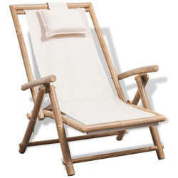 Sedia a Sdraio da Esterno in Legno di Bambù en oferta
