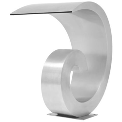 Fontana Per Piscina In Acciaio Inossidabile 50x30x53 Cm Argento en oferta