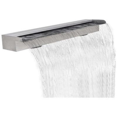 Cascata Per Laghetto Rettangolare In Acciaio Inossidabile 150 Cm