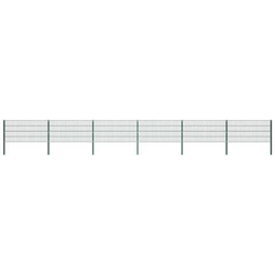 Pannello Di Recinzione Con Pali In Ferro 10,2x0,8 M M Verde precio