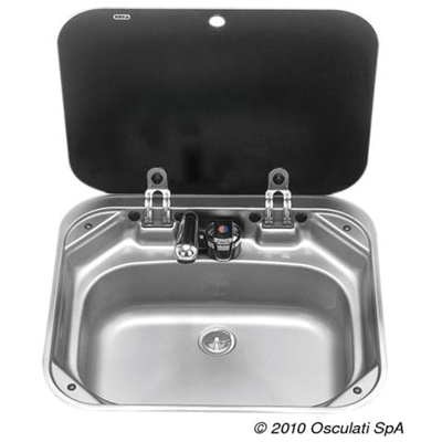 Lavello con rubinetto 420 x 370 mm