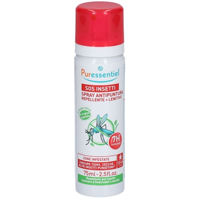 Puressentiel SOS Insetti Spray Antipuntura Repellente + Lenitivo
