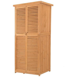 Armadio Portaoggetti Da Esterni In Legno Impermeabile 87 X 46.5 X 160 Cm características