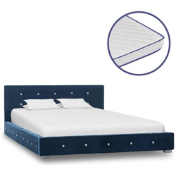 Letto Con Materasso Memory Foam Blu In Velluto 120x200 Cm precio
