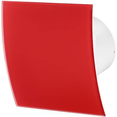 100mm Standard Aspiùatore Vetro Rosso Opaco Pannello Frontale Escudo Parete Soffitto Ventilatore