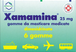 XAMAMINA*6 GOMME MAST 25MG características