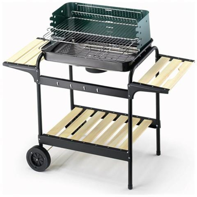 Barbecue 60-40 Green / W Altezza 90 cm dimensioni del braciere 58 x 38 cm Peso 8.5 Kg