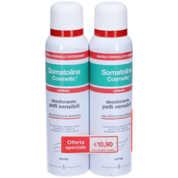 Somatoline Cosmetic® Deodorante Spray Pelli Sensibili Uomo, Duo Pack características