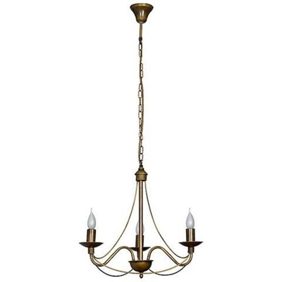 Lampada A Sospensione Lilium, Lampadario, Da Soffitto, Oro, Rame In Metallo, 50 X 50 X 108 Cm, 3 X E14, 40w