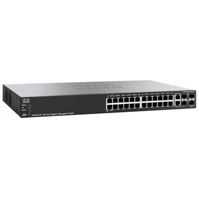 Switch Serie SG350 con 24 Porte Gigabit SFP / 2 Porte SFP / RJ45 Combo