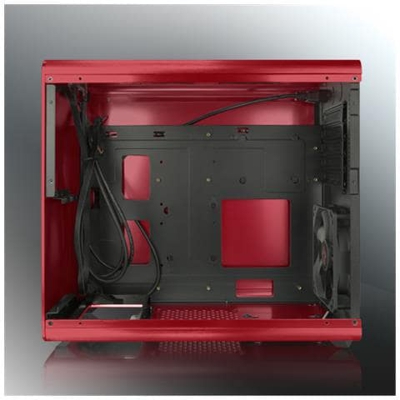 STYX Micro-ATX Gehäuse - rot Window