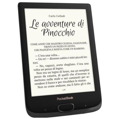 Lettore E-Book 6'' Basic Lux 2 Risoluzione in HD 758 × 1024 pixel Wi-Fi Colore Nero