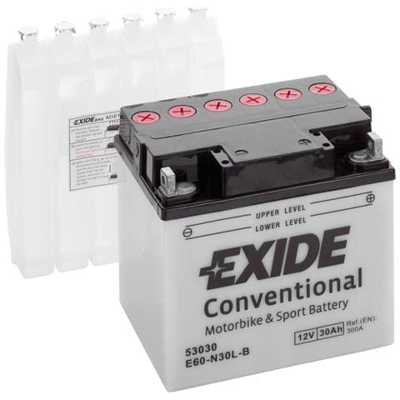 Exe60n30lb Batteria 12v Bike Conventional 30 Ah 300 A