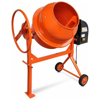 Betoniera Calcestruzzo 140l 650w Acciaio Arancio
