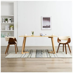 Sedie Da Pranzo 2 Pz Crema In Legno Piegato E Similpelle características