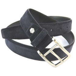cintura in pelle '' marine - 110 cm 35 mm - [ n6778] en oferta