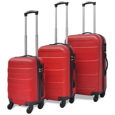 Set Trolley Tre Pezzi Rosso