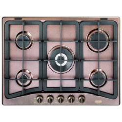 Piano Cottura ROF57PRO a Gas 5 Fuochi Gas Colore Rame características